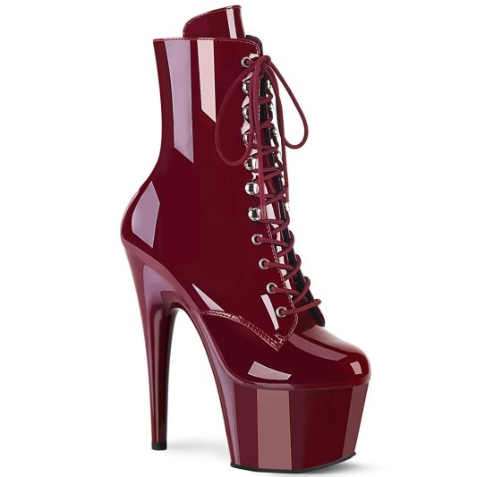 Pleaser ADORE-1020 Botín Plataforma Charol Burdeos EU-40 / US-10
