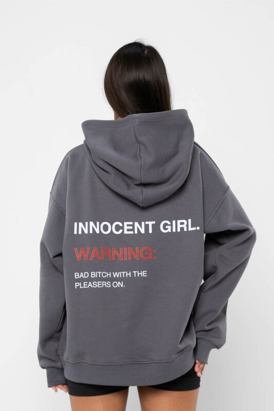 REV ACTIV Sudadera Premium Innocent Girl Con Pleasers Gris XS