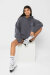 REV ACTIV Sudadera Premium Innocent Girl Con Pleasers Gris L