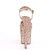 Pleaser Sandalia de Tacón FLAMINGO-810LG Purpurina Oro Rosado Claro EU-39 / US-9