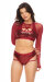 Bandurska Top de malla Rojo M