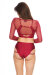 Bandurska Top de malla Rojo L