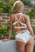 Zasha Polewear Pantalones Cortos Tiro Bajo Grace Blanco XL