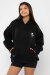 REV ACTIV Hoodie Premium Nobody Knows Im  A Pole Dancer Negra M