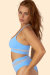Lunalae Top Mila de Malla con recortes Azul Cielo XS