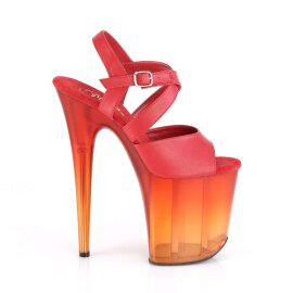 Pleaser Sandalia de Tacón FLAMINGO-822T Rojo EU-35 / US-5