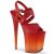Pleaser Sandalia de Tacón FLAMINGO-822T Rojo EU-35 / US-5