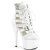 Pleaser ADORE-1013MST Botines de Plataforma de Charol Blanco EU-40 / US-10