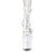 Pleaser ADORE-1013MST Botines de Plataforma de Charol Blanco EU-40 / US-10