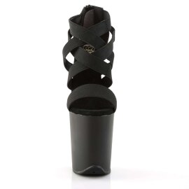 Pleaser Sandalia de Tacón FLAMINGO-869 Negro EU-35 / US-5