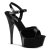 Pleaser Sandalia de Tacón CAPTIVA-609 Negro Charol EU-38 / US-8