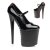 Pleaser Sandalia de Tacón FLAMINGO-887FH Negro Charol Rojo EU-35 / US-5