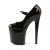 Pleaser Sandalia de Tacón FLAMINGO-887FH Negro Charol Rojo EU-35 / US-5