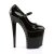 Pleaser Sandalia de Tacón FLAMINGO-887FH Negro Charol Rojo EU-35 / US-5