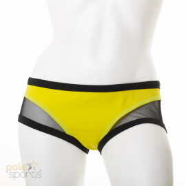 i-Style Pantalones Cortos Chic M amarillo / Negro