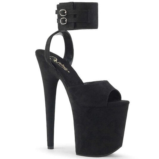 Pleaser Sandalia de Tacón FLAMINGO-891 Negro Charol EU-37 / US-7
