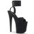 Pleaser Sandalia de Tacón FLAMINGO-891 Negro Charol EU-37 / US-7