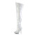 Pleaser SEDUCE-3000WC Botas por encima de la rodilla Charol Blanco EU-36 / US-6