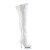 Pleaser SEDUCE-3000WC Botas por encima de la rodilla Charol Blanco EU-36 / US-6