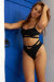Lunalae High Waist Shorts Pipa Negro M