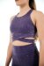 Nova Polewear Top de Tirantes Cruzados Morado XS