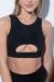 RAD Top Bahari Leopard Glitter Negro