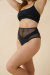 Lunalae Pantalones Cortos High Waist Blake Mesh Negro M