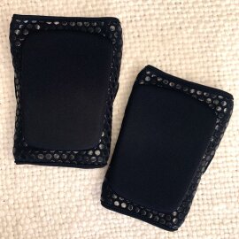 Lunalae Protectores de Rodillas con Cierre de Velcro Negro Seminuevos