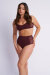 Lunalae Pantalones Cortos High Waist Bellani Cacao