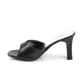 Fabulicious ROMANCE-301-2 Zuecos de Piel Sintética Negro EU-36 / US-6