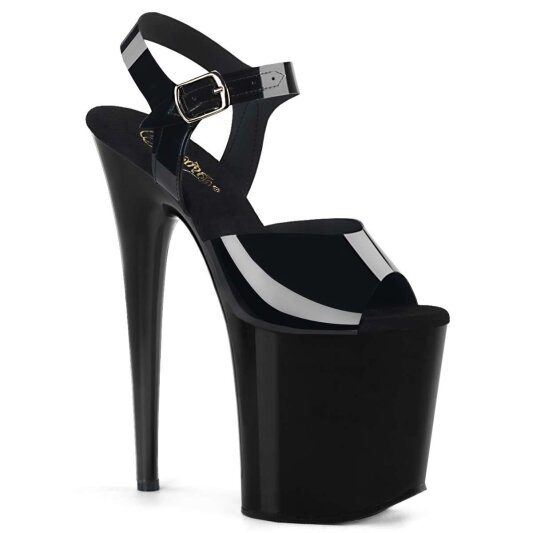 Pleaser Sandalia de Tacón FLAMINGO-808N Negro EU-39 / US-9