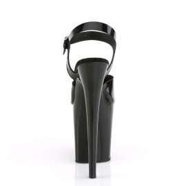 Pleaser Sandalia de Tacón FLAMINGO-808N Negro EU-39 / US-9
