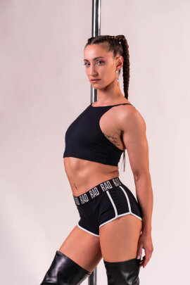 RAD Pantalones Cortos Rib Negro XS