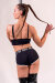 RAD Pantalones Cortos Rib Negro XS