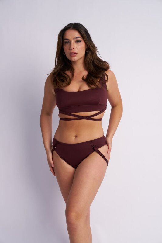Lunalae Pantalones Cortos Low Waist Kehlani Cacao XS