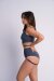 Lunalae Pantalones Cortos High Waist Kehlani Azul Acero XL