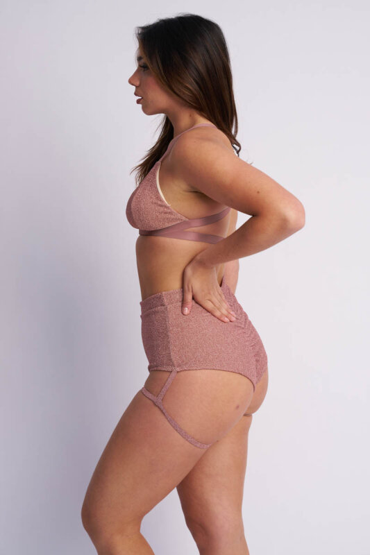 Lunalae Top Follow Me Oro Rosa Lurex M
