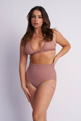 Lunalae Top Follow Me Oro Rosa Lurex XL