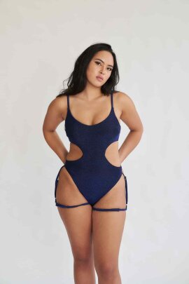 Lunalae Body Pixie Azul Negro Lurex XL