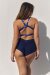 Lunalae Top Follow Me Azul Negro Lurex XS