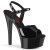 Pleaser GLEAM-609 Sandalia de Tacón Plataforma Charol Negro EU-38 / US-8