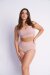 Lunalae Pantalones Cortos Lure You High Waist Garter Taupe XS