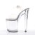 Pleaser Sandalia de Tacón XTREME-808 Plata Transparente EU-38 / US-8