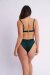 Lunalae Top Scrunch Terciopelo Sparkle Verde L