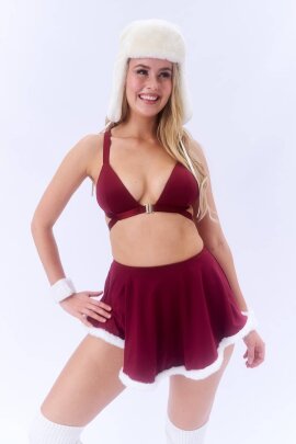 Lunalae Top Follow Me Burdeos Navidad XL