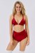Lunalae Pantalones Cortos Basic Rojo Navidad XL