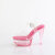 Fabulicious MARTINI-508 Sandalias de Plataforma Rosa Ahumado transparente EU-37 / US-7