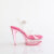 Fabulicious MARTINI-508 Sandalias de Plataforma Rosa Ahumado transparente EU-37 / US-7