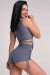 Paradise Chick Pantalones Cortos Supreme Gris