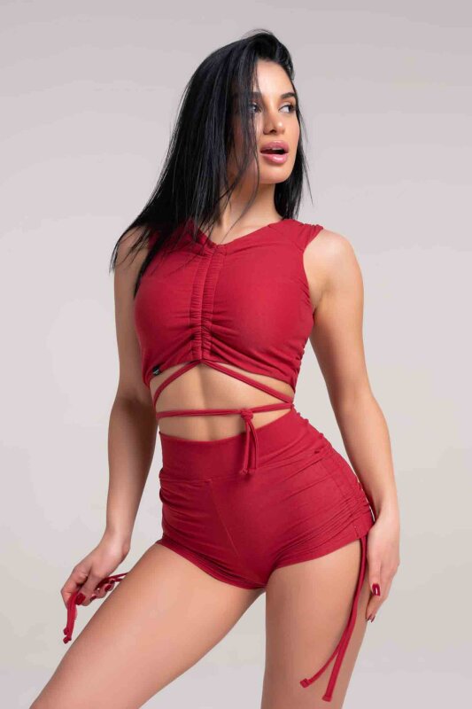 Paradise Chick Pantalones Cortos Supreme Burdeos